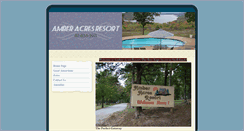 Desktop Screenshot of amberacresresort.com